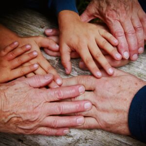 Kids and grandparents. 